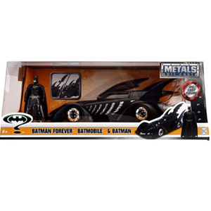 اسباب بازی ماشین فلزی بتموبیل سری Batman for Ever و فیگور بتمن با مقیاس 1:24_اسباب بازی ماشین